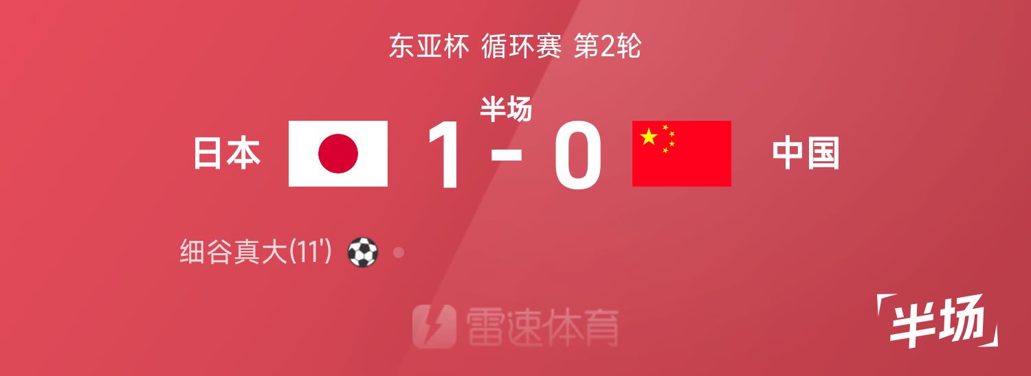 Hiệp một Cúp Đông Á: Hosoya Shindai ghi bàn, Zhang Yuning bỏ lỡ cơ hội đối mặt, Trung Quốc 0-1 Nhật Bản