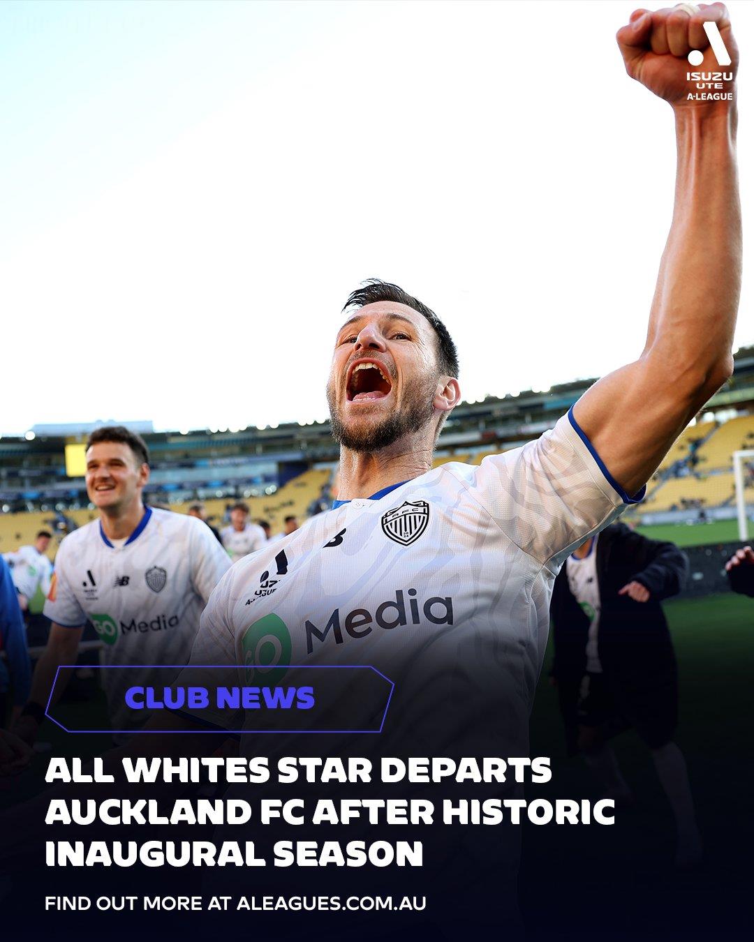 Chính thức: Hậu vệ Tommy Smith của Auckland FC rời câu lạc bộ