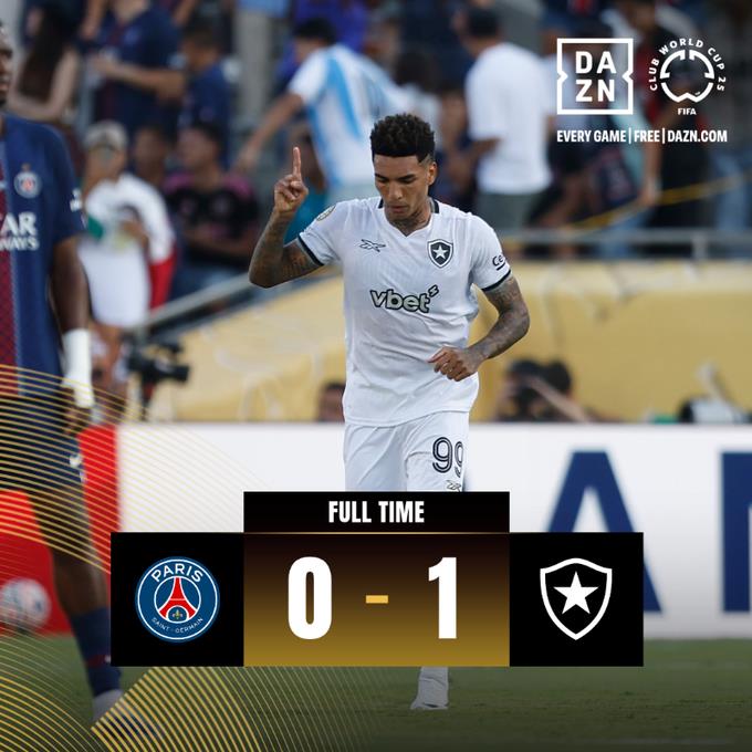 Bảng xếp hạng Bảng B Club World Cup: Botafogo dẫn đầu với hai chiến thắng, Paris và Atletico Madrid đều có 3 điểm Bảng xếp hạng Bảng B Club World Cup: Botafogo dẫn đầu với hai chiến thắng, Paris và Atletico Madrid đều có 3 điểm