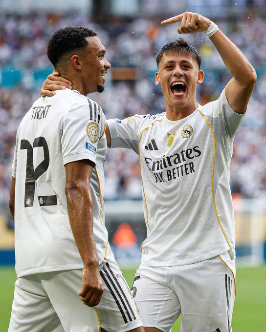 Kiến tạo đầu tiên! Arnold tạo ra bàn thắng đầu tiên trong sự nghiệp tại Real Madrid, với 51 đường chuyền thành công trong tổng số 56 đường chuyền trong trận đấu Kiến tạo đầu tiên! Arnold tạo ra bàn thắng đầu tiên trong sự nghiệp tại Real Madrid, với 51 đường chuyền thành công trong tổng số 56 đường chuyền trong trận đấu